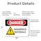 Signmission Hazardous Materials Danger Sign, Plastic, 10in W x 7in L, 2PK OS-2PACK-DS-P-710-L-1315 - alternate 4